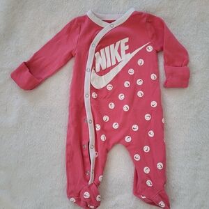 Nike Pink Smiley Kids One Piece